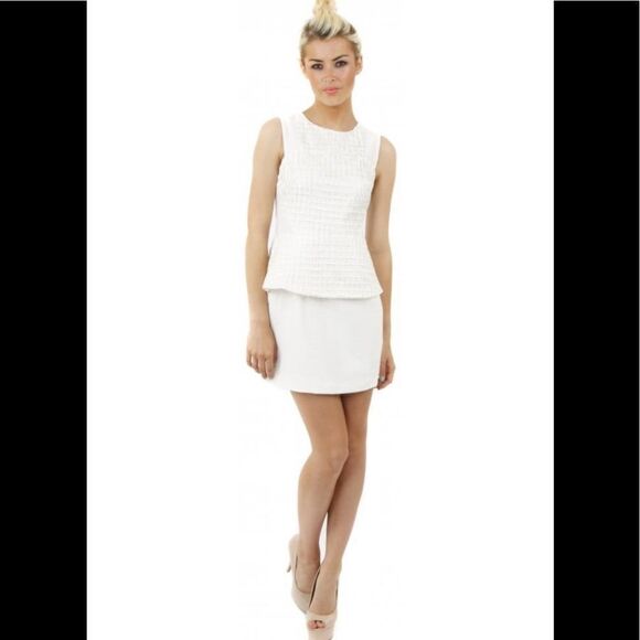 🔥5 for $25 sale🔥 FINDERS KEEPERS Forever Her Lattice Peplum Dress - Picture 1 of 15